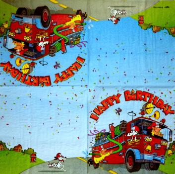 013 Feuerwehr (2f) - 3-lagig - Paper Art - Garry Colby